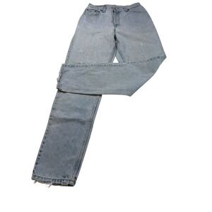 Levis 550 Relaxed Fit Jeans Womens Blue Denim‎ Distressed Faded Vintage Style